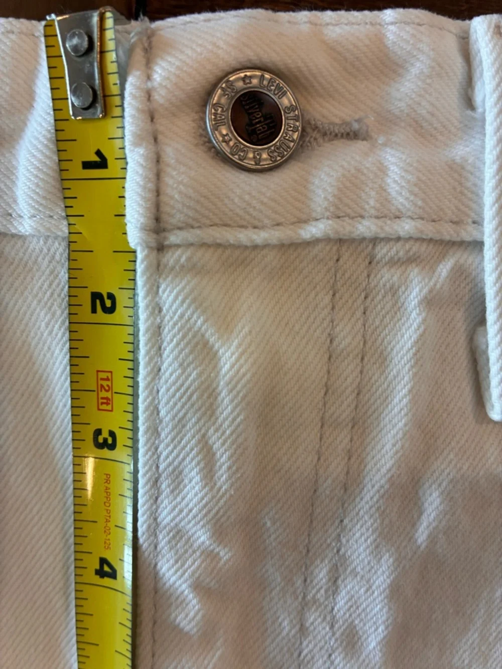 Levi's White Denim Jean Shorts